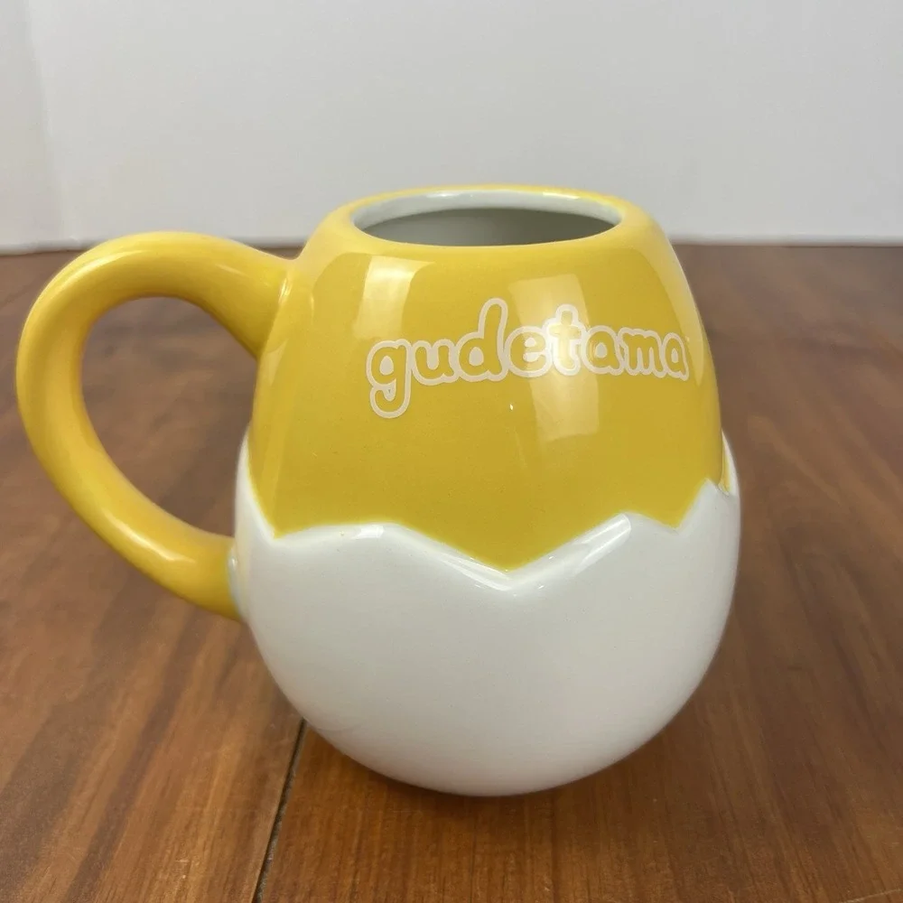 Sanrio Gudetama Lazy Egg Mug Cup 20oz Sculpted Silver Buffalo World Market